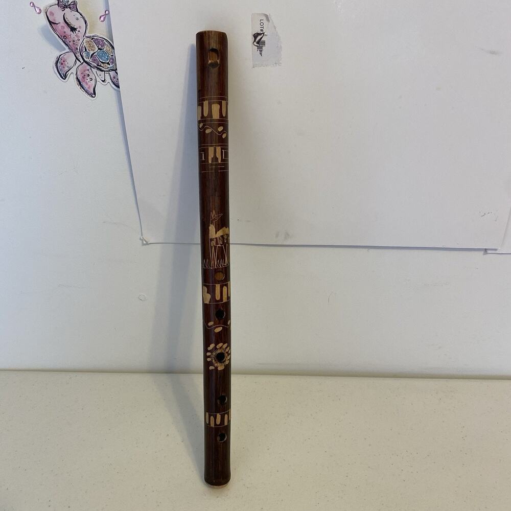 Vintage Musical Instrument Bamboo wooden flute